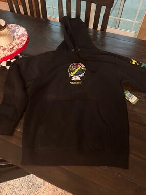 Nike Black Hoodie Oregon Ducks with Multicolor Chest Graphic and back- Men